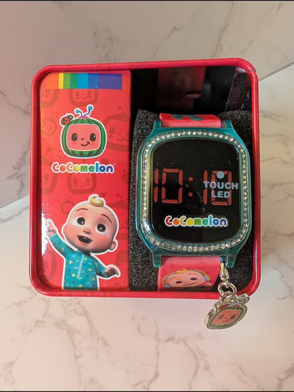 CoComelon Kids Touch LED Watch in Red